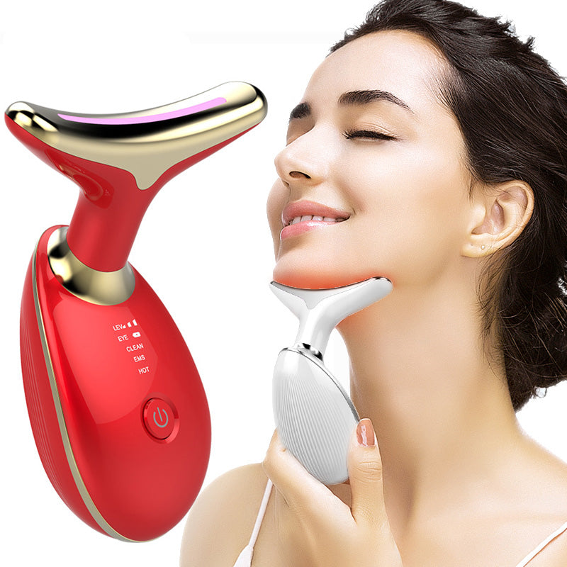 EMS Thermal Neck Lifting And Tighten Massger Electric Microcurrent Wrinkle Remover