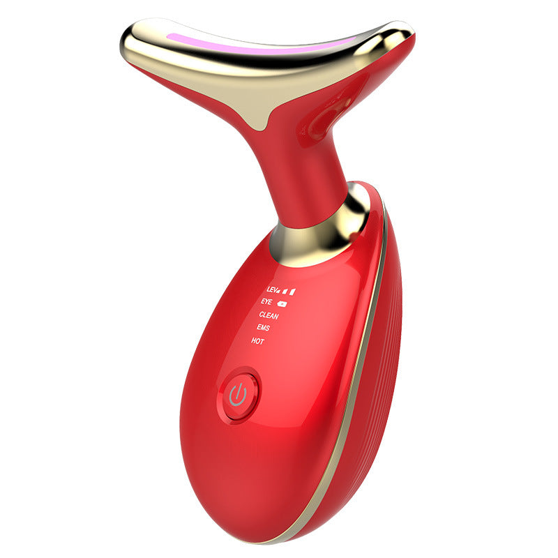 EMS Thermal Neck Lifting And Tighten Massger Electric Microcurrent Wrinkle Remover